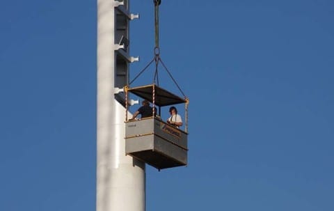 Fluchtlichtmasten Stadion Linz